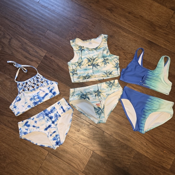 Old Navy Other - Lot Of 3 Old Navy Bathing Suits Size 10/12 Girls